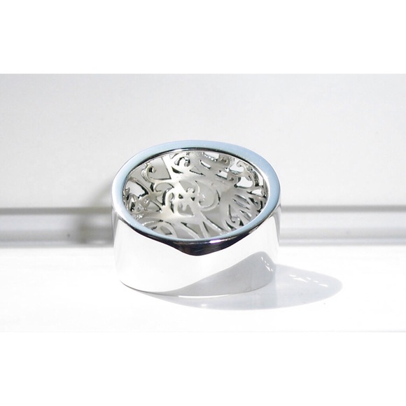 925 STERLING SILVER Vines & Scrolls Band Ring - Picture 9 of 15